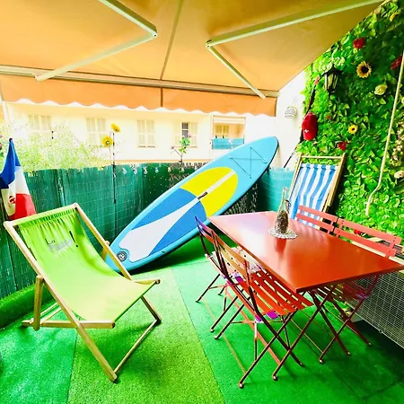 Confortable Studio A Nice Centre Cote Plage Bel Terrasse Paddle Extérieur photo