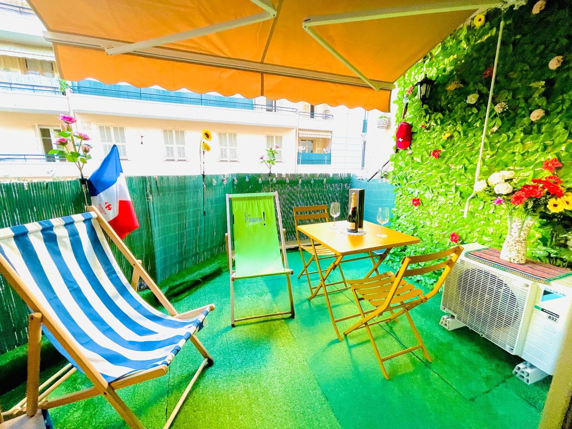 Confortable A Centre Cote Bel Terrasse Paddle Apartment Nizza